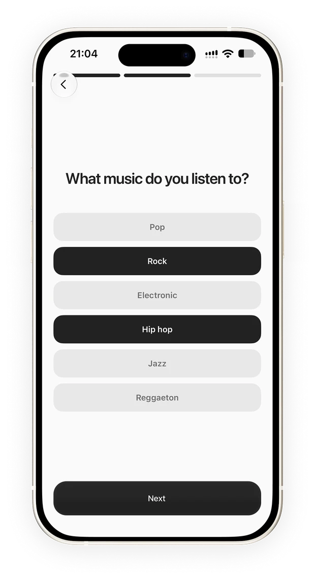 Music preferences / Preferencias de música